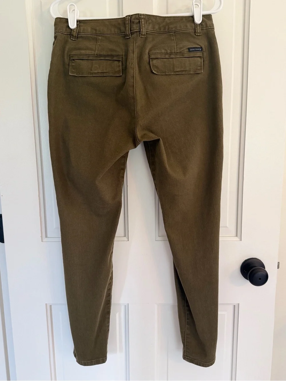 Sanctuary Standard Surplus Olive Utility Cargo Pants Size 28 Ankle